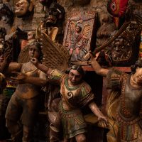 Traditional,Wooden,Figures,Used,In,Processions,Of,Antigua,Guatemala