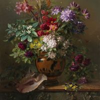 Still,Life,With,Flowers,In,A,Greek,Vase:,Allegory,Of